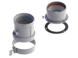 Адаптер разделительный двухблочный диам.80 (Bx) ROYAL THERMO RTF04.004