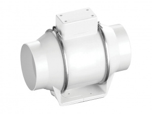 Круглый канальный вентилятор в пластиковом корпусе Flow 125