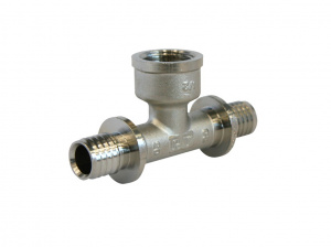 Тройник с внутренней резьбой 16x1/2