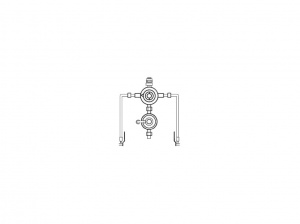 Клапан регулирующий в комплекте с регулятором, кронштейном и шлангом 50 Мбар - 4 кг/час