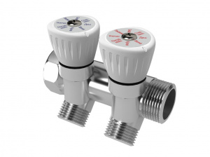 Коллектор с регулировочными вентилями 3/4