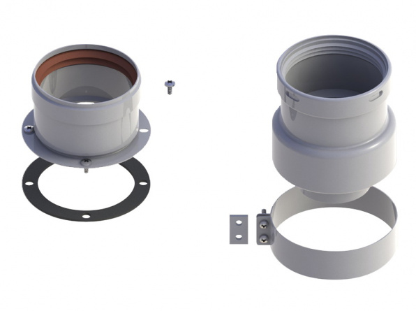 Адаптер разделительный двухблочный диам.80 (A) ROYAL THERMO RTF04.003 фото 1