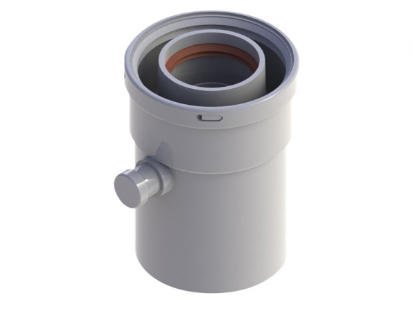 Конденсатоотводчик вертикальный диам.60/100 ROYAL THERMO RTF08.009 фото 1