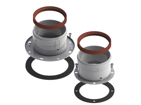 Адаптер разделительный двухблочный диам.80 (El, Bs, F, NF, U) ROYAL THERMO RTF04.002 фото 1