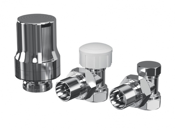 Набор термостатический прямой DE LUXE (хром), 1/2