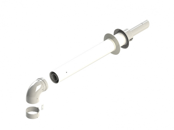 Комплект коаксиальный утепленный диам. 60/100L (V) RTF12.002 фото 1